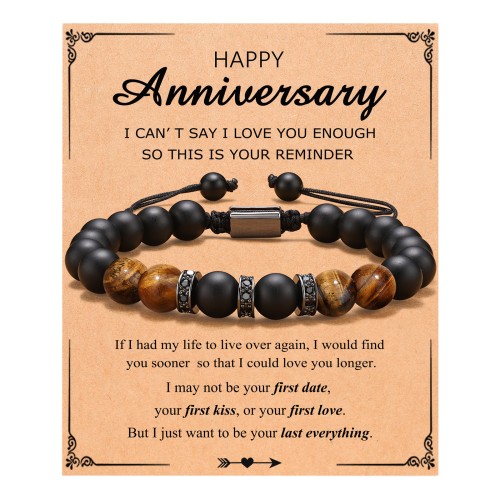 Anniversary bracelets for on sale couples